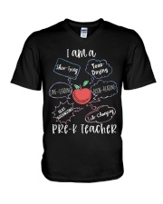Pre-K Teacher V-Neck T-Shirt tile