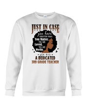 3rd Grade Teacher - Black African American Art Crewneck Sweatshirt tile