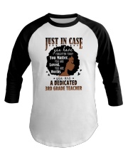 3rd Grade Teacher - Black African American Art Baseball Tee tile