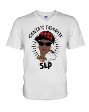 Speech Language Pathologist - SLP V-Neck T-Shirt tile