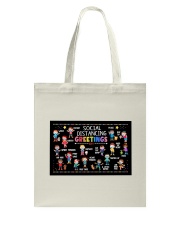Social Distancing Greetings Tote Bag tile