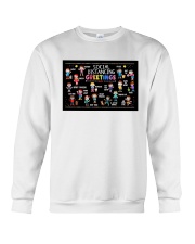 Social Distancing Greetings Crewneck Sweatshirt tile