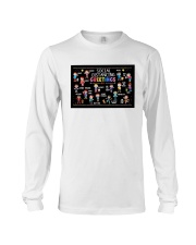 Social Distancing Greetings Long Sleeve Tee tile