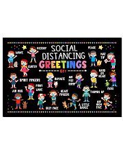 Social Distancing Greetings 17x11 Poster front