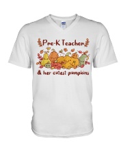 Pre-K Teacher V-Neck T-Shirt tile