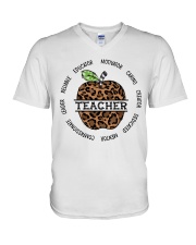 Teacher V-Neck T-Shirt tile