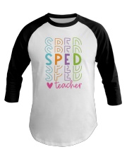 SPED Special Education Teacher Baseball Tee tile