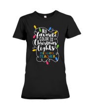 Preschool Teacher Premium Fit Ladies Tee tile