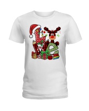 Art Teacher - Christmas Ladies T-Shirt tile