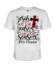 Pre-K Teacher V-Neck T-Shirt tile