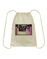 Elements of an Educated Black Queen Drawstring Bag tile