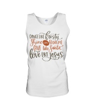 Dance like frosty Unisex Tank tile
