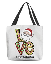 3rd Grade Teacher - Christmas All-Over Tote tile