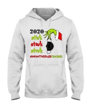 Infant Toddler Teacher Christmas Hooded Sweatshirt tile