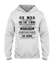 I have a super cute wife Hooded Sweatshirt tile