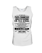 Cadeau pour papa et fils Unisex Tank tile