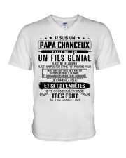 Cadeau pour papa et fils V-Neck T-Shirt tile