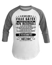 Cadeau pour fille et papa - CTP02 Fevrier Baseball Tee tile