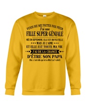 Vous ne me faites pas peur j'ai une fille Crewneck Sweatshirt tile