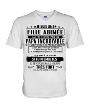 Cadeau pour fille et papa CTP00 V-Neck T-Shirt tile