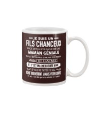 Cadeau spécial pour fils - 00 black Mug tile