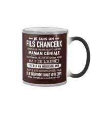 Cadeau spécial pour fils - 00 black Color Changing Mug tile
