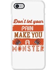 dont let your pain make you a monster Phone Case tile