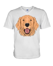 Golden Retriever lovers V-Neck T-Shirt tile