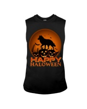 Happy halloween wolf lover Sleeveless Tee tile