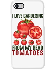 I love gardening from my head tomatoes Phone Case tile