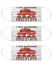 I love gardening from my head tomatoes Mask tile