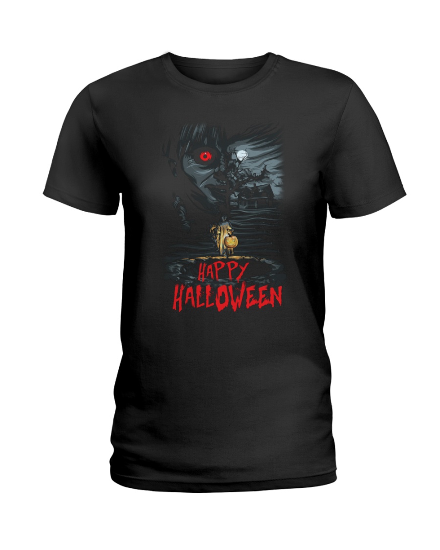 Happy Halloween Annabelle Ladies T-Shirt