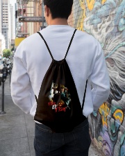 Halloween Annabelle Trick or Treat Drawstring Bag lifestyle-drawstringbag-front-1