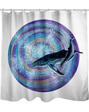 The Whale Swirl Shower Curtain thumbnail