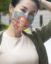 Peaceful Girl 3 Layers Mask 3 Layer Face Mask - Single aos-face-mask-3-layers-lifestyle-front-13