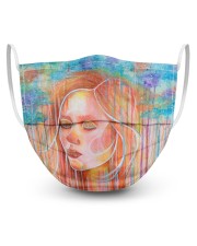Peaceful Girl 3 Layers Mask 3 Layer Face Mask - Single front