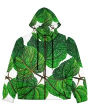 Green Plant Women's All Over Print Full Zip Hoodie tile