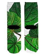 Green Plant Crew Length Socks back