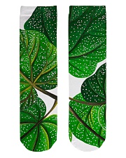 Green Plant Crew Length Socks front