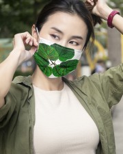 Green Plant 3 Layers Mask 3 Layer Face Mask - Single aos-face-mask-3-layers-lifestyle-front-10