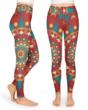Christmas Mandala High Waist Leggings tile
