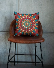 Christmas Mandala Square Pillowcase aos-pillow-square-front-lifestyle-04