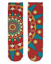 Christmas Mandala Crew Length Socks tile