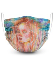 Peaceful Girl 2 Layer Face Mask - Single thumbnail
