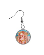 Peaceful Girl Circle Earrings thumbnail