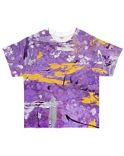 Purple Abstract All-Over T-Shirt tile