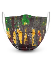 Abstract Forest 3 Layers Mask 3 Layer Face Mask - Single front