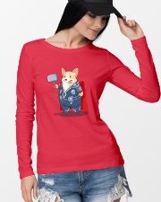 Super Corgi Long Sleeve Tee lifestyle-unisex-longsleeve-front-4