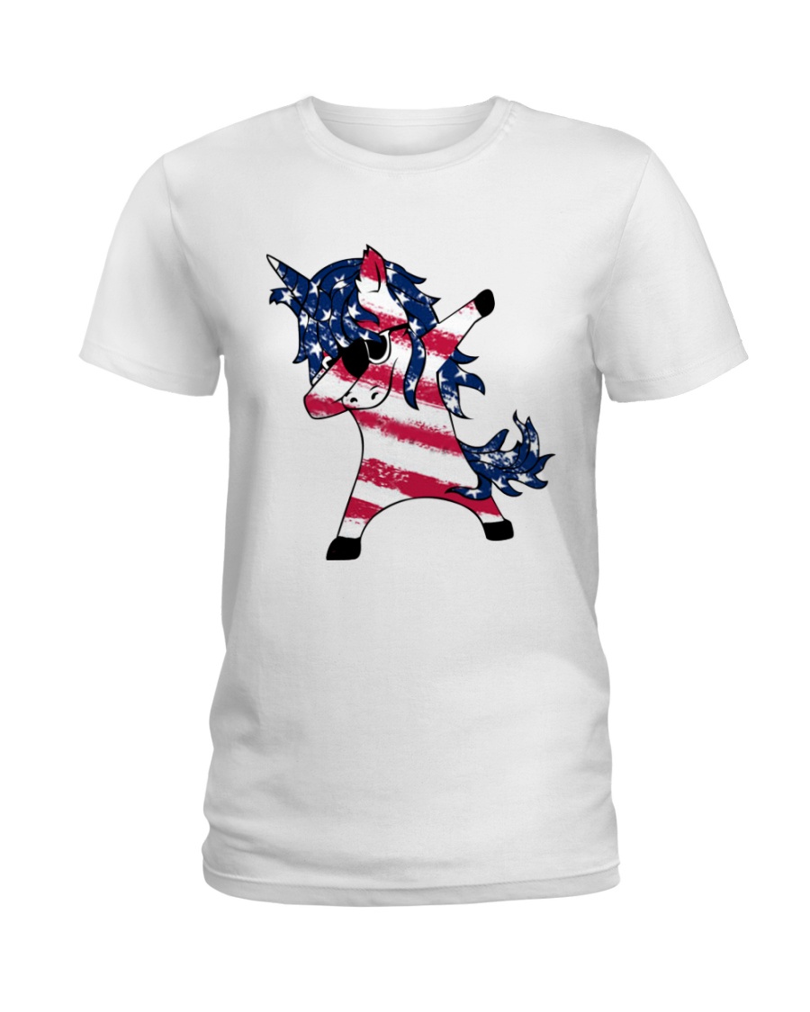 American Unicorn Ladies T-Shirt