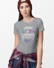 I Caffeinate And Hope For The Best Ladies T-Shirt lifestyle-women-crewneck-front-9
